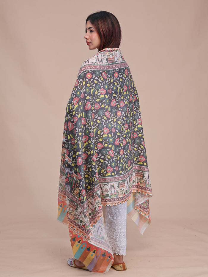 Women's Printed Wool Shawl