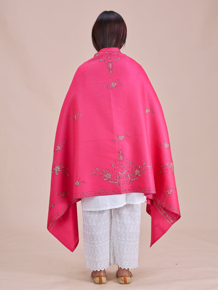 Women's Hand Embroidered Pure Wool Shawl
