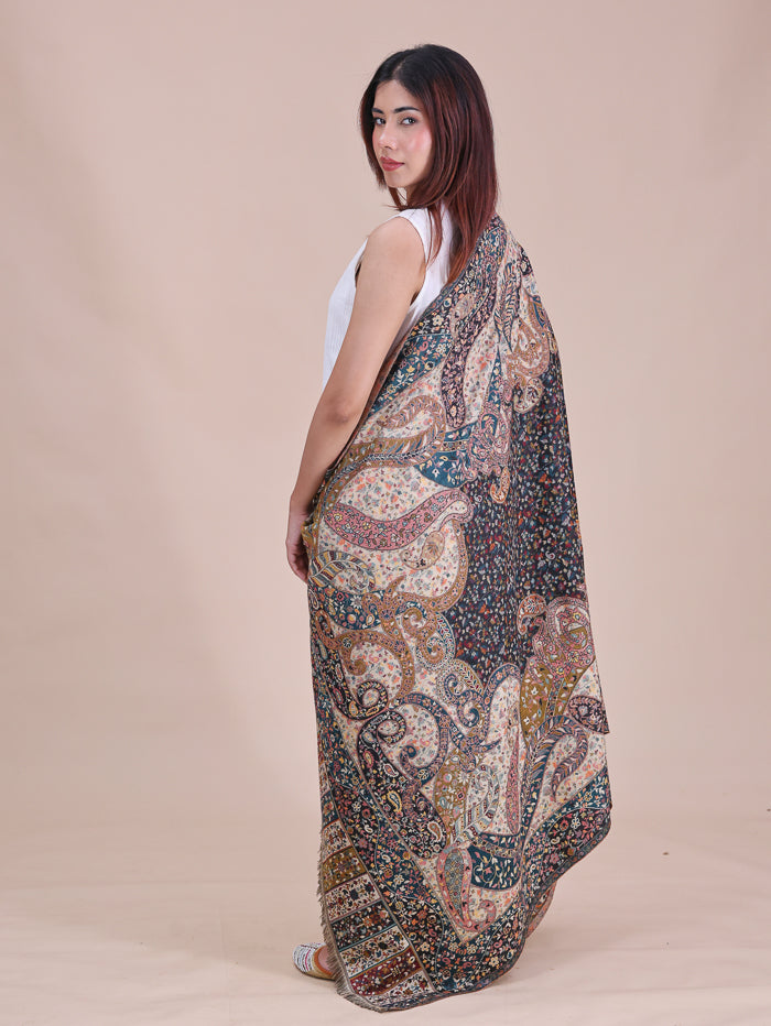 Women's Jamawar Wool Shawl
