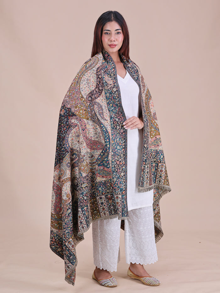 Women's Jamawar Wool Shawl