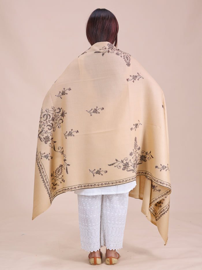 Women's Hand Embroidered Pure Wool Shawl