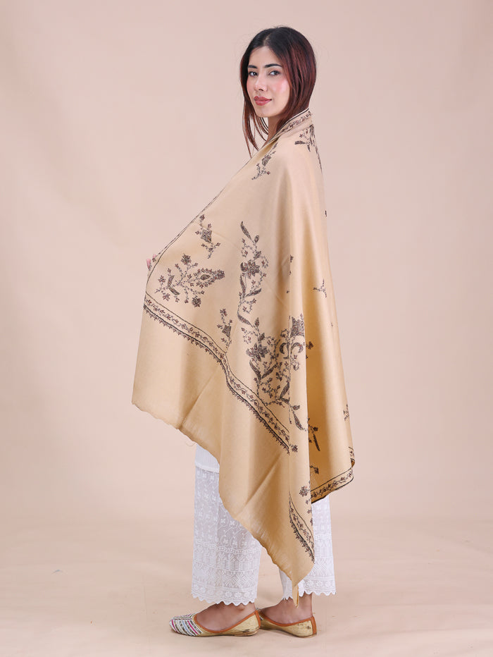 Women's Hand Embroidered Pure Wool Shawl