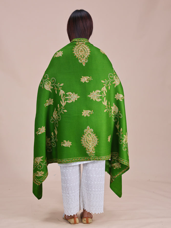 Women's Hand Embroidered Pure Wool Shawl