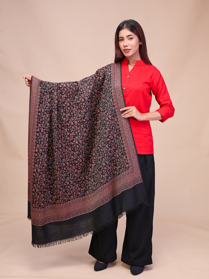 Women's Jamawar Wool Shawl