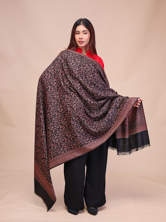 Women's Jamawar Wool Shawl