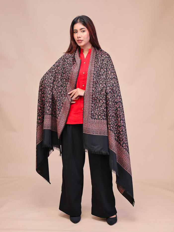Women's Jamawar Wool Shawl