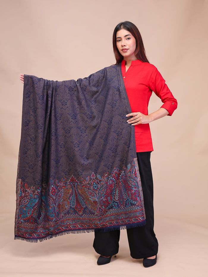 Women's Jamawar Wool Shawl