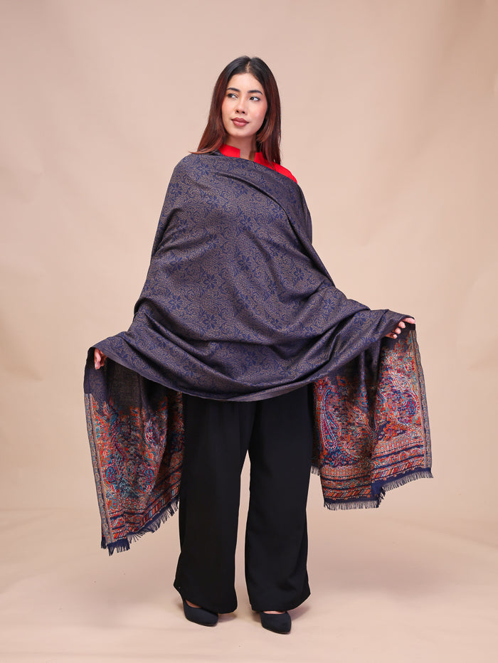 Women's Jamawar Wool Shawl