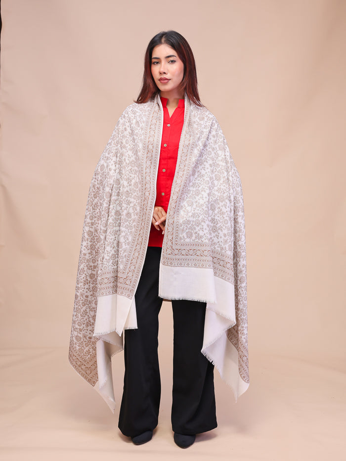 Women's Jamawar Wool Shawl