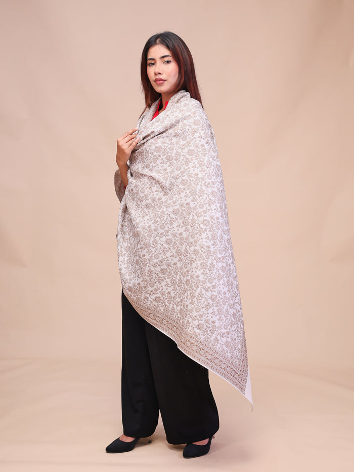 Women's Jamawar Wool Shawl
