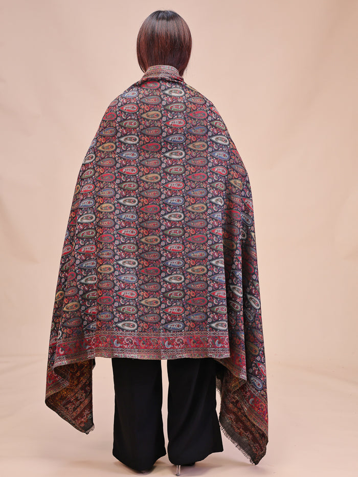 Women's Kani Wool Shawl With Zari Work