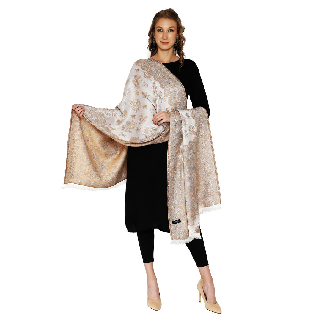 Women's Jamawar Wool Stole