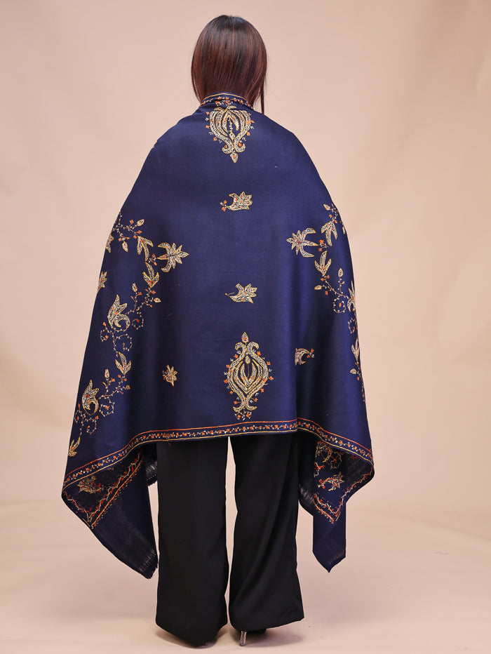 Women's Hand Embroidered Pure Wool Shawl
