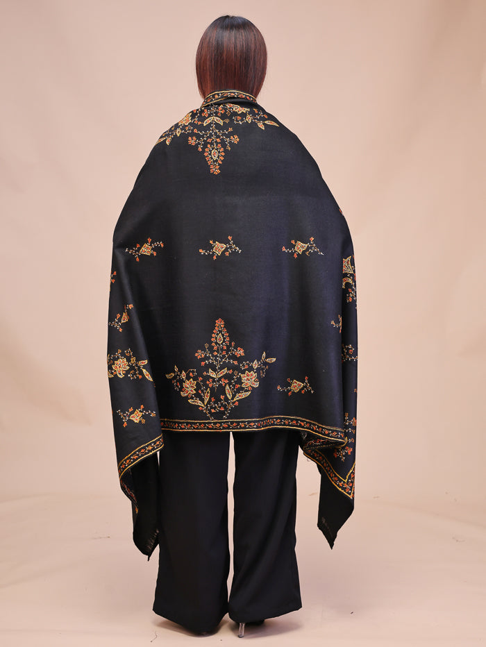 Women's Hand Embroidered Pure Wool Shawl
