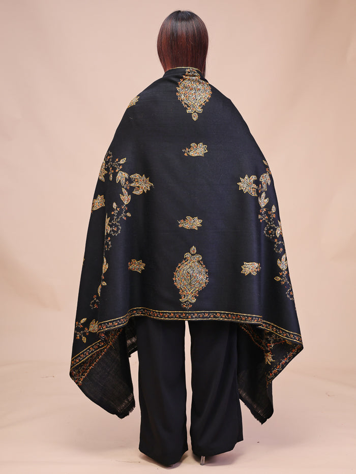 Women's Hand Embroidered Pure Wool Shawl