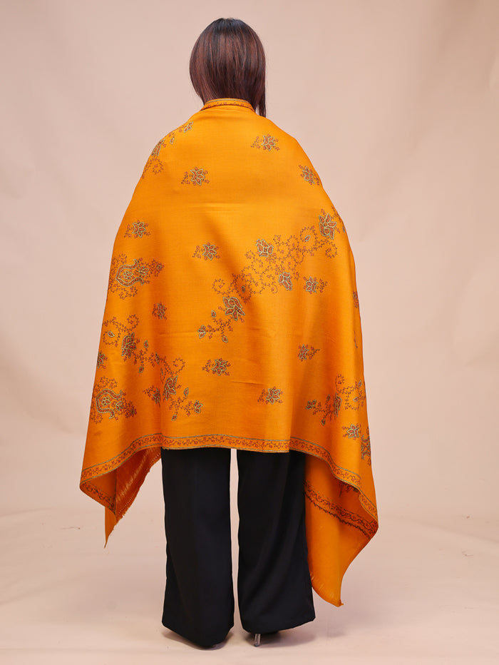 Women's Hand Embroidered Pure Wool Shawl