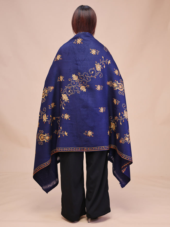 Women's Hand Embroidered Pure Wool Shawl