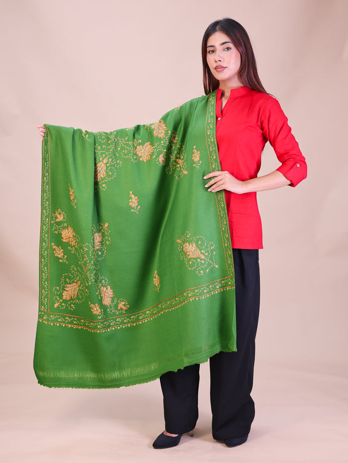 Women's Hand Embroidered Wool Shawl