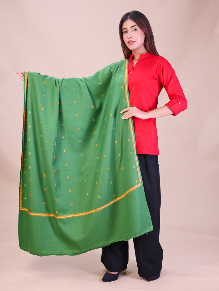 Women's Hand Embroidered Wool Shawl
