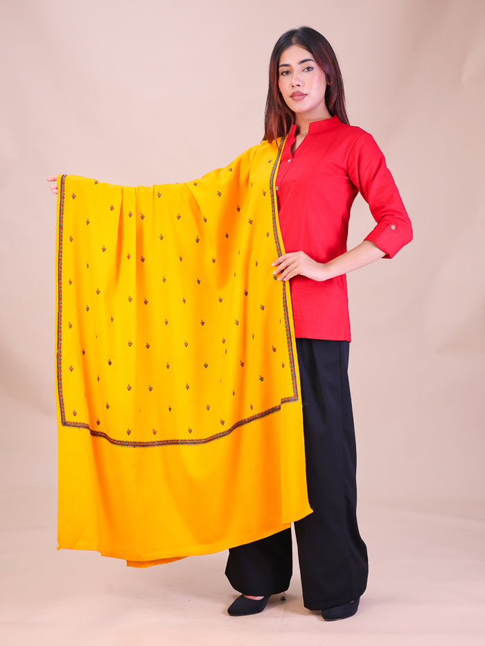 Women's Hand Embroidered Wool Shawl