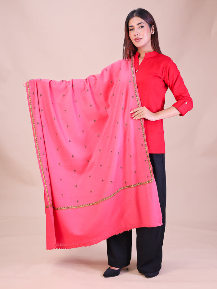 Women's Hand Embroidered Wool Shawl