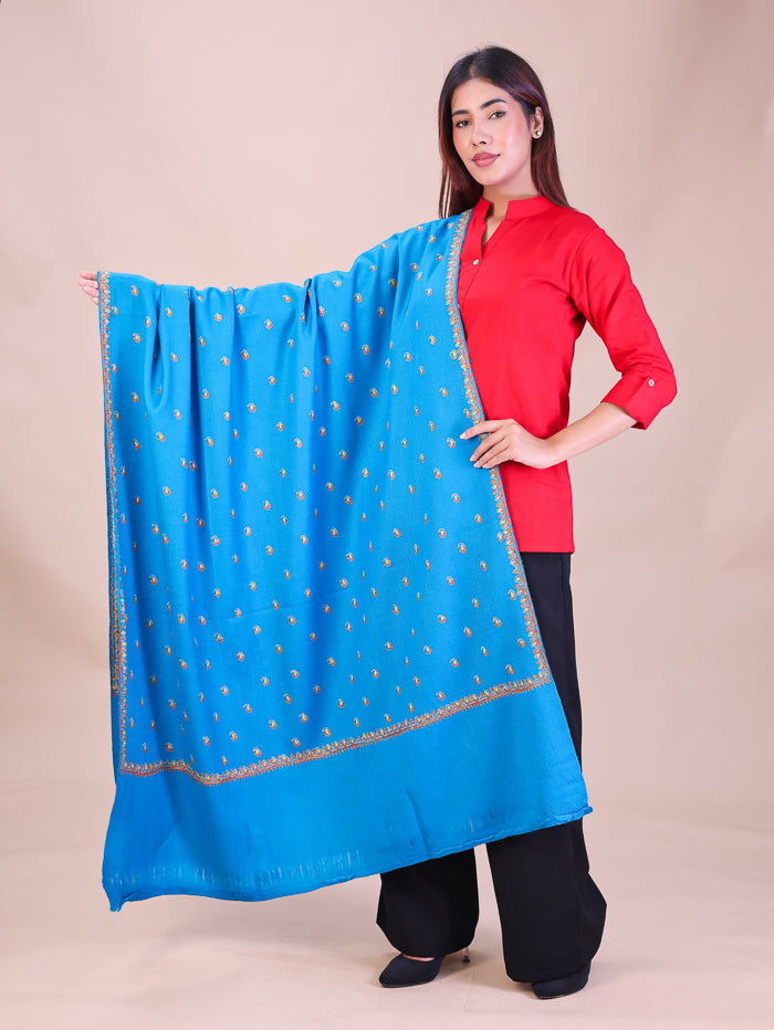 Women's Hand Embroidered Wool Shawl
