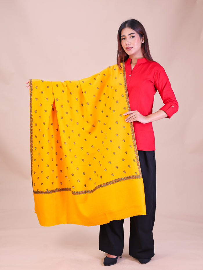 Women's Hand Embroidered Wool Shawl
