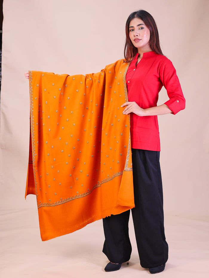 Women's Hand Embroidered Wool Shawl
