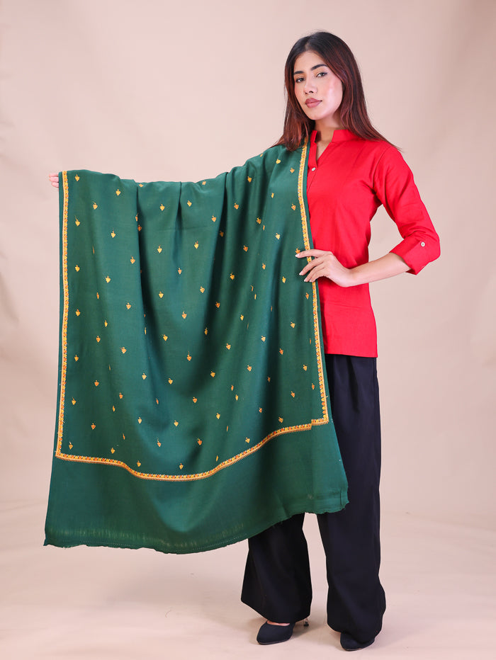 Women's Hand Embroidered Wool Shawl