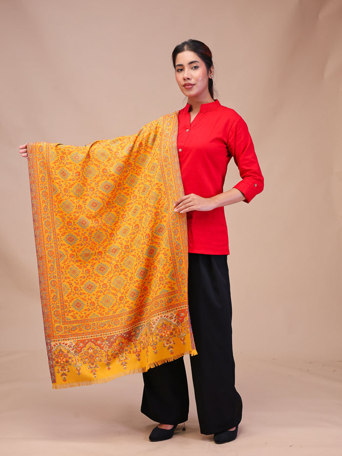 Women's Woven Design Wool Stole