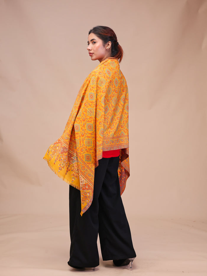 Women's Woven Design Wool Stole