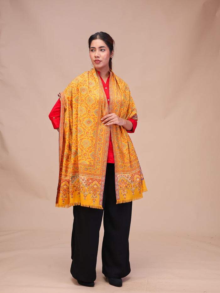 Women's Woven Design Wool Stole