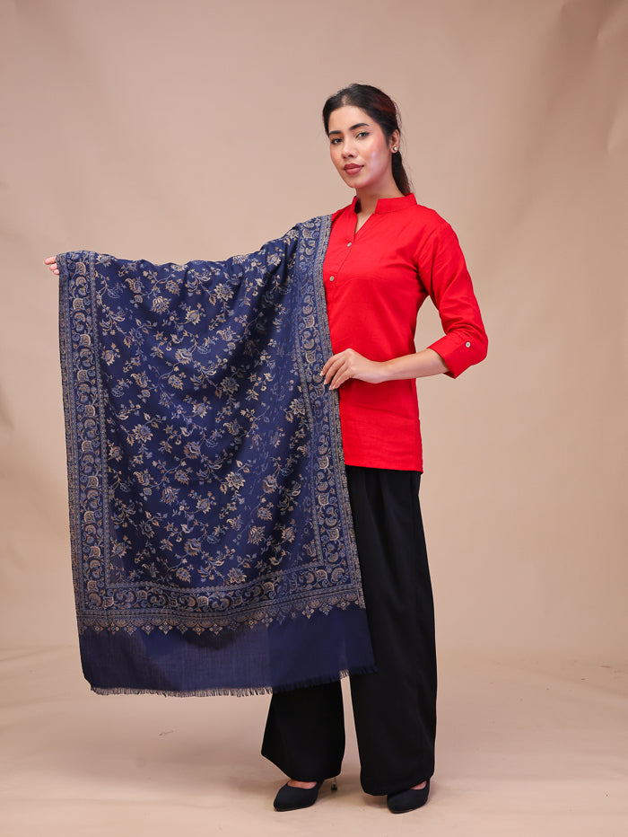 Women's Woven Design Wool Stole