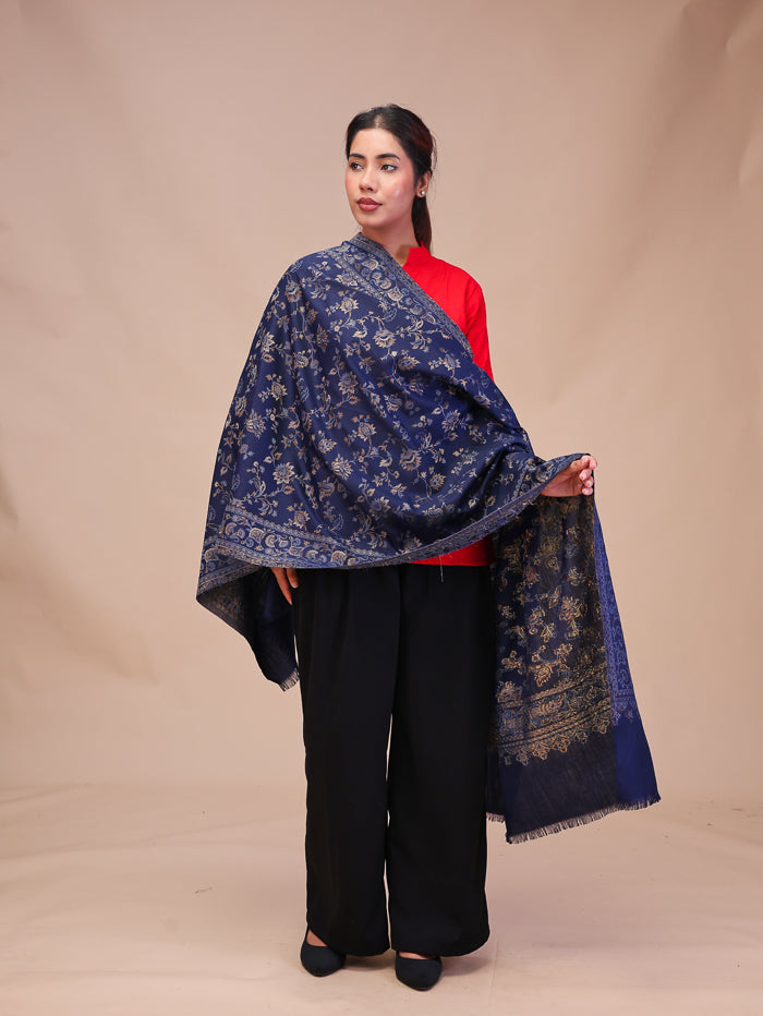 Women's Woven Design Wool Stole