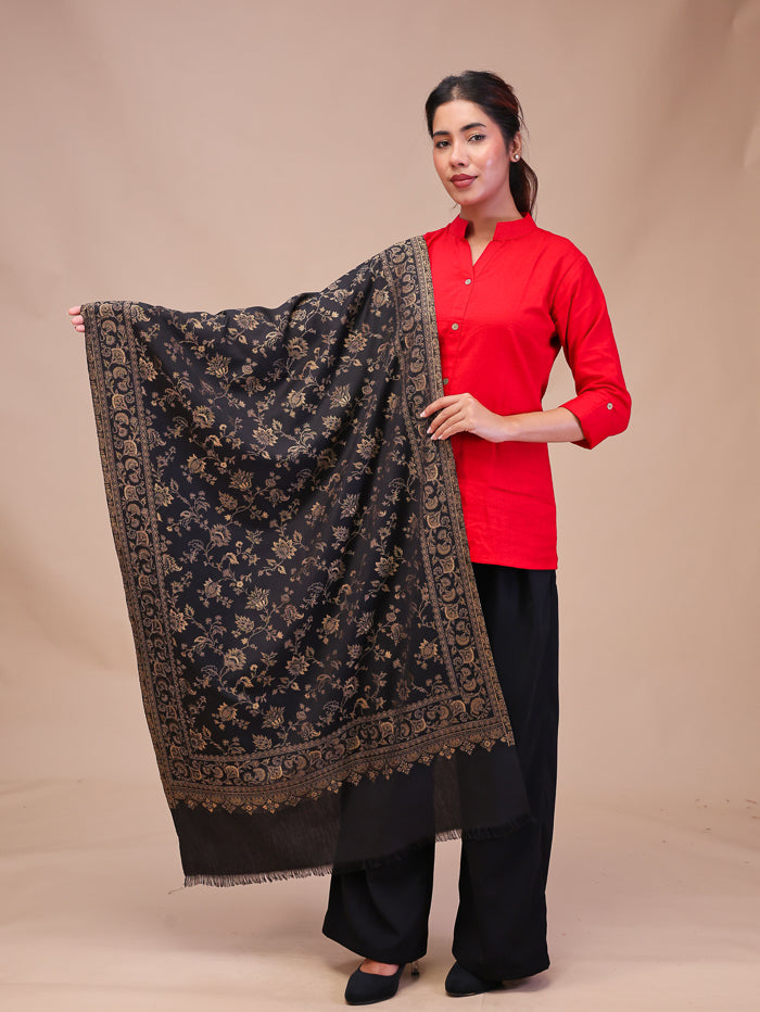 Women's Woven Design Wool Stole