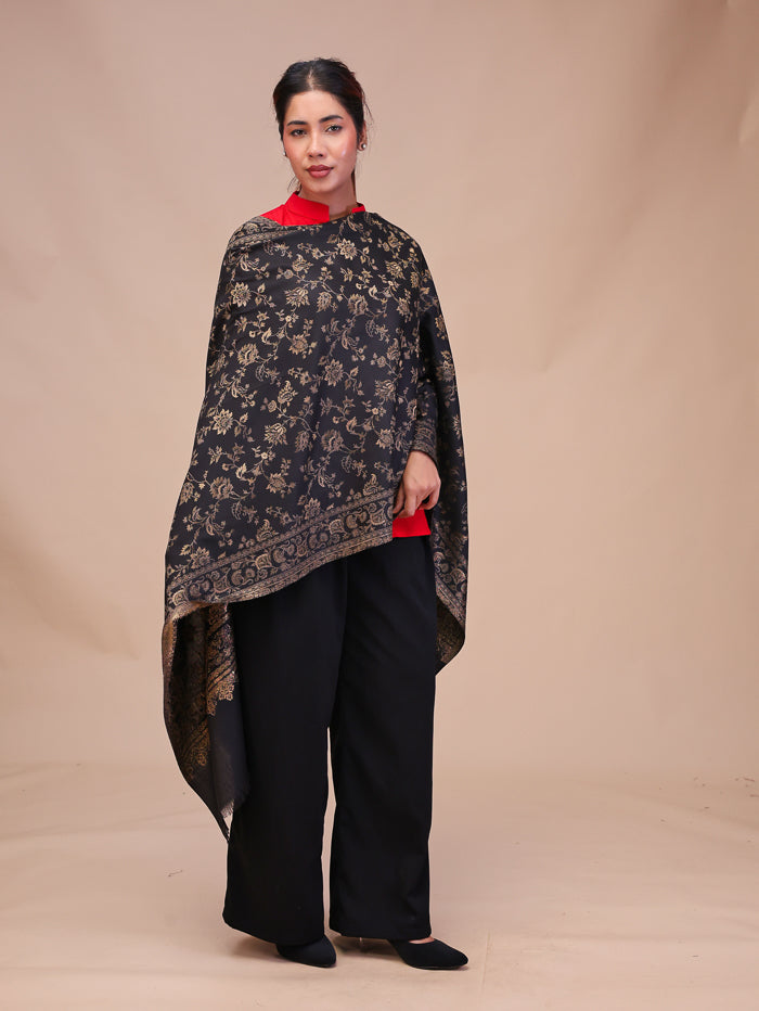 Women's Woven Design Wool Stole