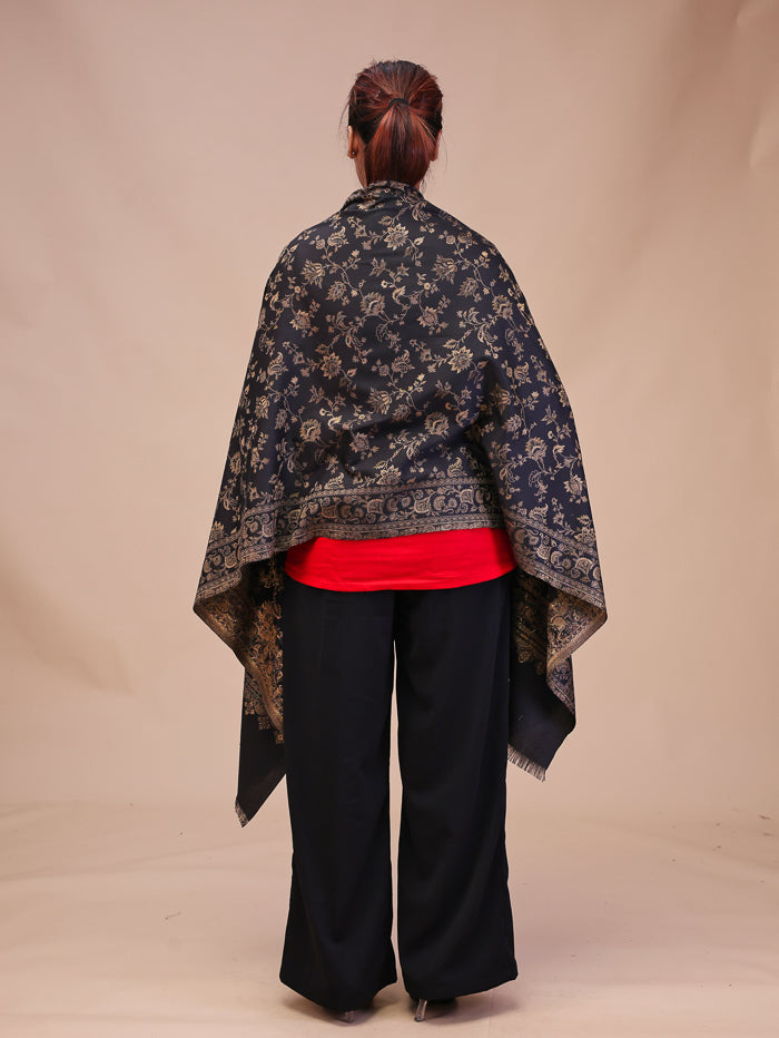 Women's Woven Design Wool Stole