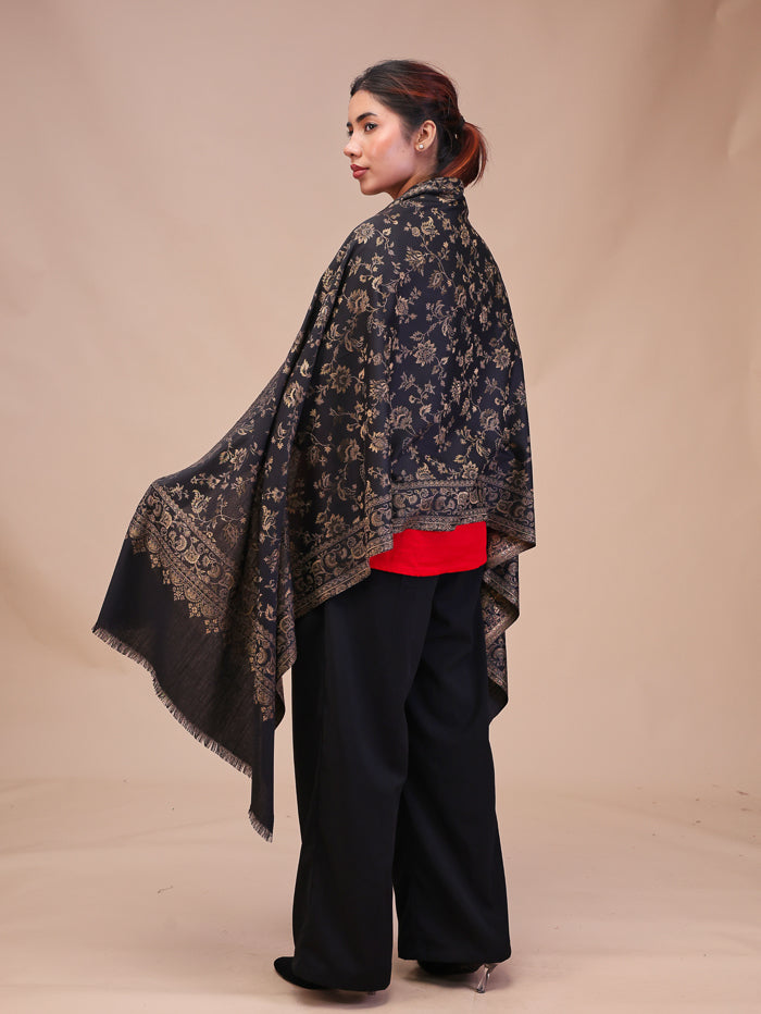 Women's Woven Design Wool Stole