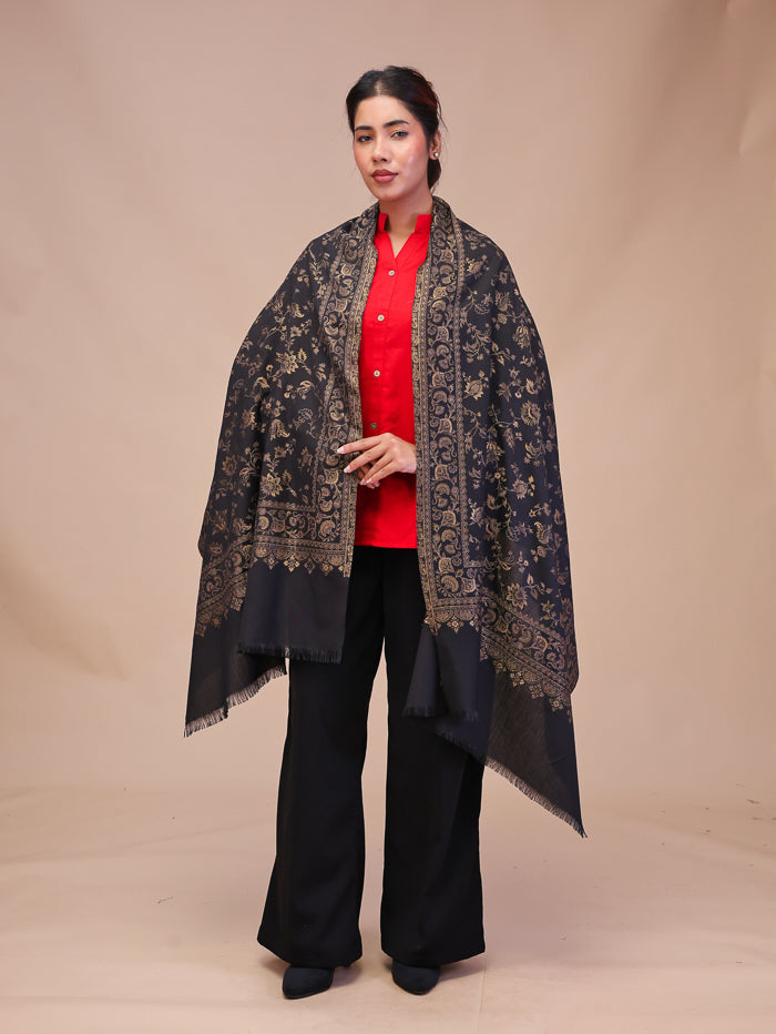 Women's Woven Design Wool Stole
