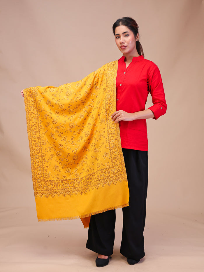 Women's Woven Design Wool Stole