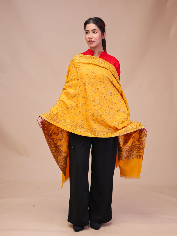 Women's Woven Design Wool Stole