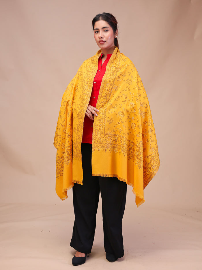 Women's Woven Design Wool Stole