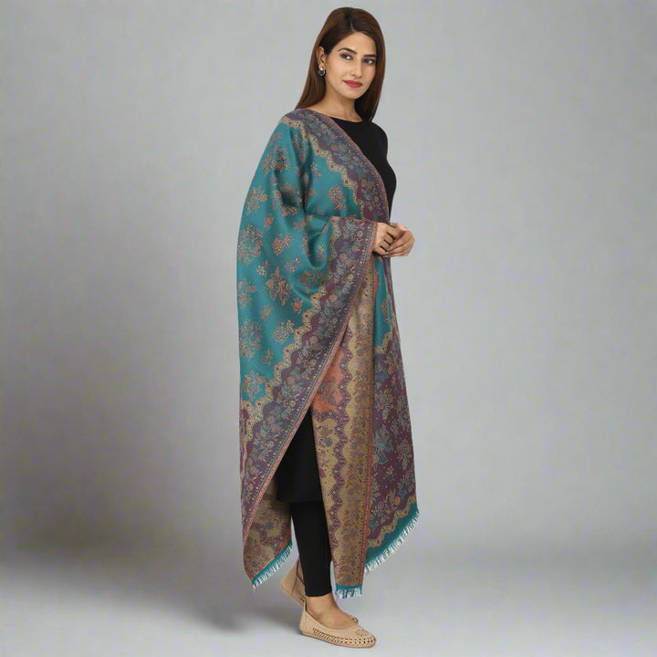 Women's Jamawar Wool Stole