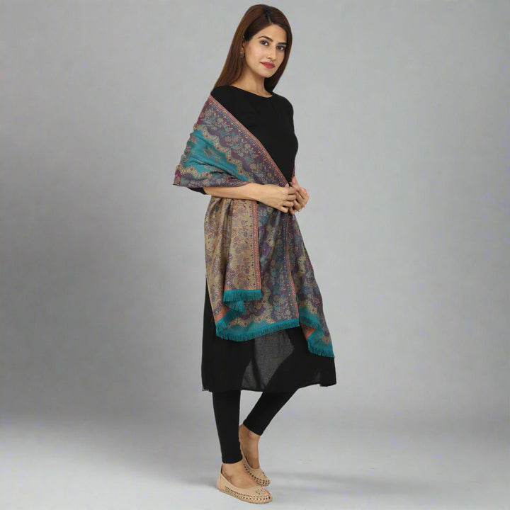 Women's Jamawar Wool Stole