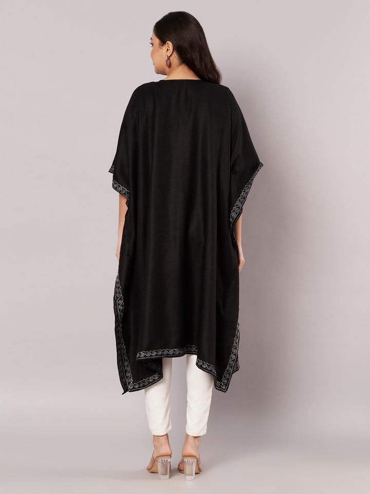 Women's Aari Work Yoke Design Kashmiri Embroidered Kaftan(Pheran)