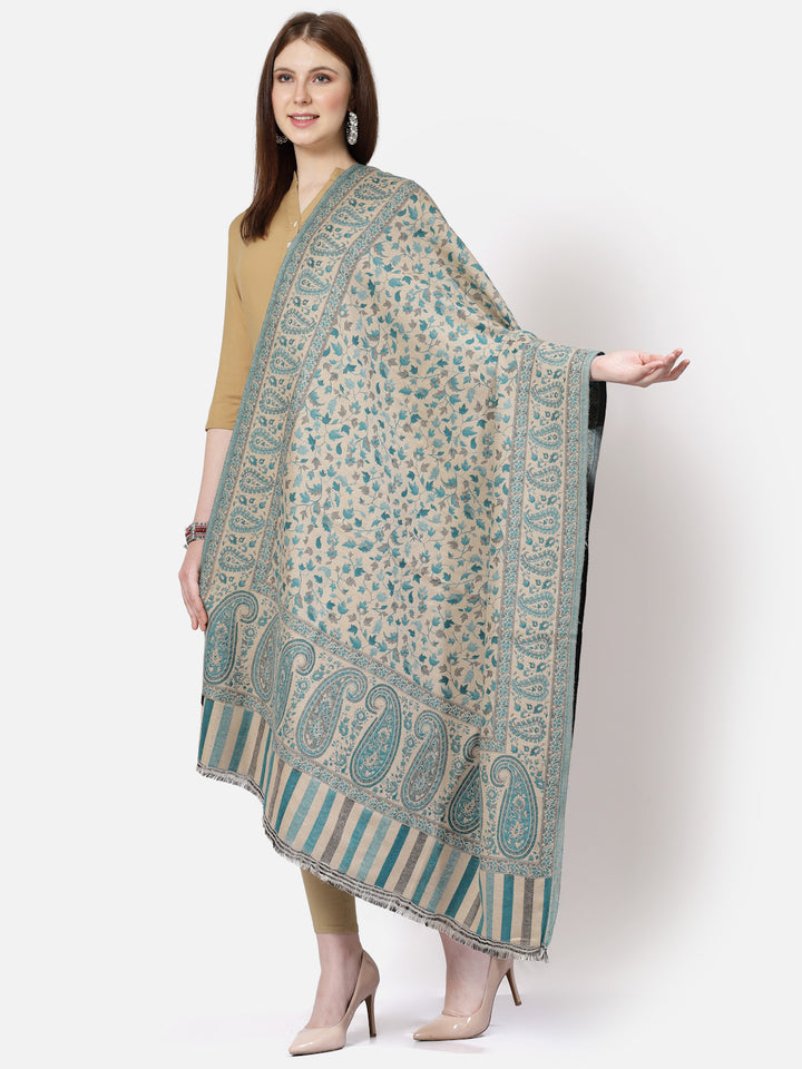 Women's Paisley Jamawar Acrylic Wool Shawl