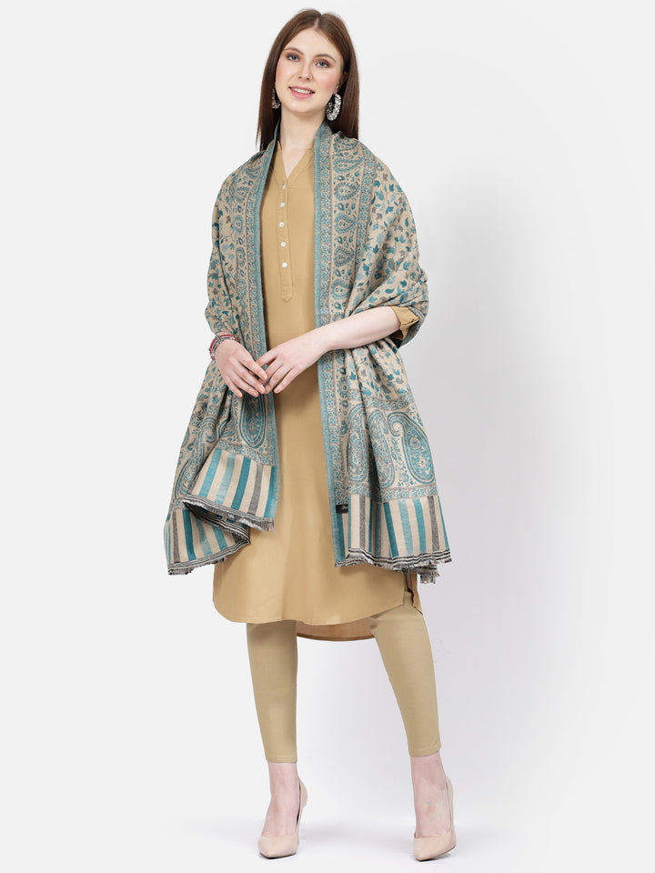 Women's Paisley Jamawar Acrylic Wool Shawl