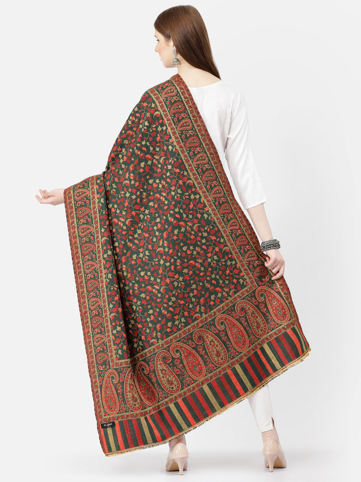 Women's Paisley Jamawar Acrylic Wool Shawl