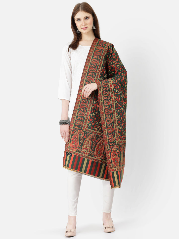 Women's Paisley Jamawar Acrylic Wool Shawl