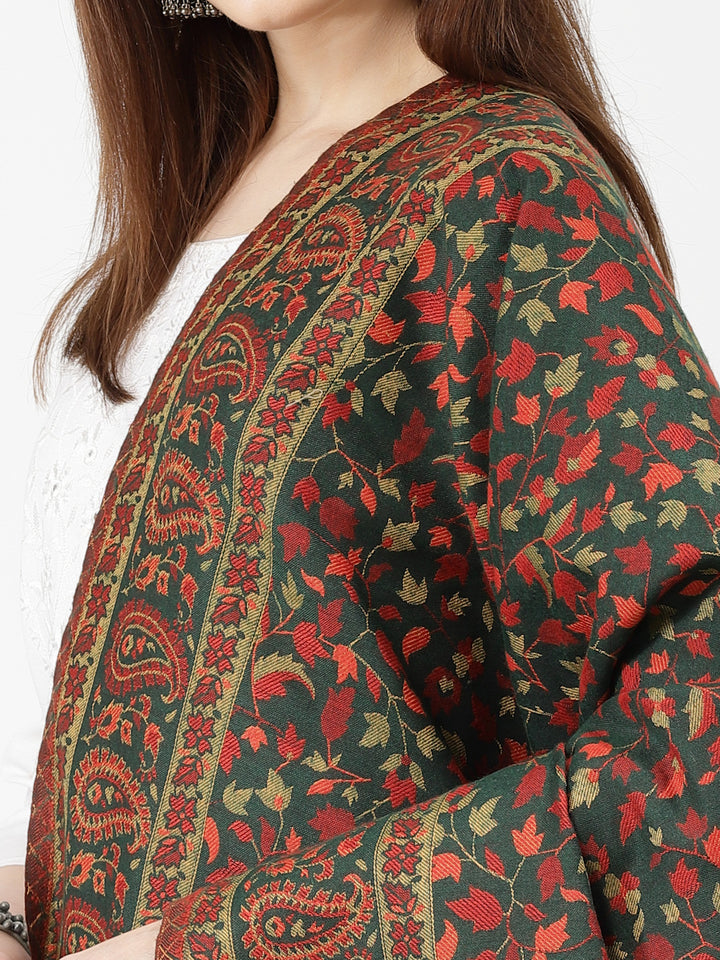 Women's Paisley Jamawar Acrylic Wool Shawl